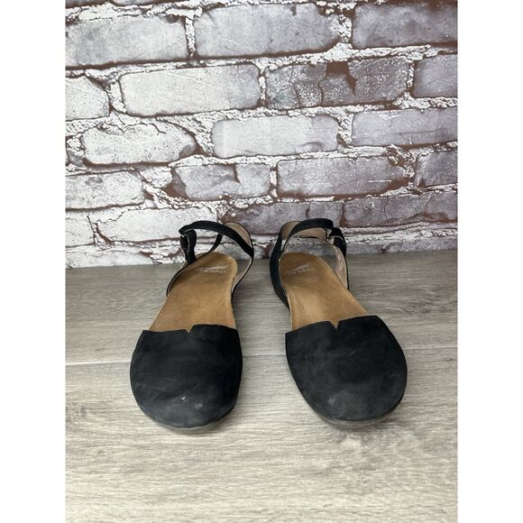 Dansko Rowan Black Leather Waxy MaryJane Closed Toe Sandal Women sz 38EU/7.5M US - Picture 3 of 16